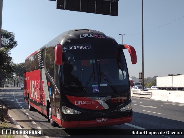 Lirabus 14106 na cidade de São Paulo, São Paulo, Brasil, por Rafael Lopes de Oliveira. ID da foto: 9113678.