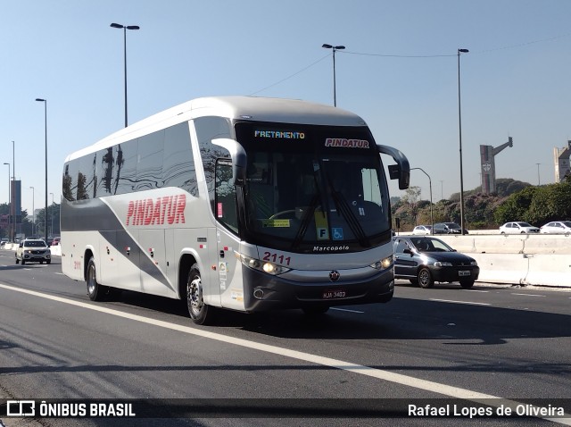 Pindatur Transporte e Turismo 2111 na cidade de São Paulo, São Paulo, Brasil, por Rafael Lopes de Oliveira. ID da foto: 9117004.