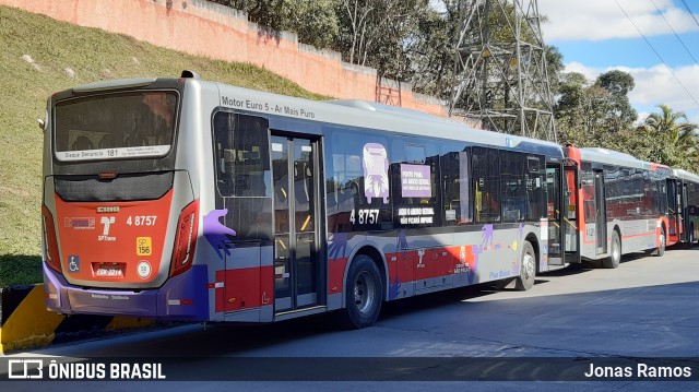 Express Transportes Urbanos Ltda 4 8757 na cidade de São Paulo, São Paulo, Brasil, por Jonas Ramos. ID da foto: 9117853.