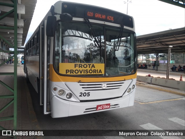 Francovig Transportes Coletivos 205 na cidade de Araucária, Paraná, Brasil, por Mayron Cesar  Colaço Teixeira. ID da foto: 9118137.