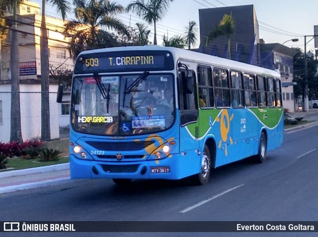 Unimar Transportes 24123 na cidade de Cariacica, Espírito Santo, Brasil, por Everton Costa Goltara. ID da foto: 9116099.