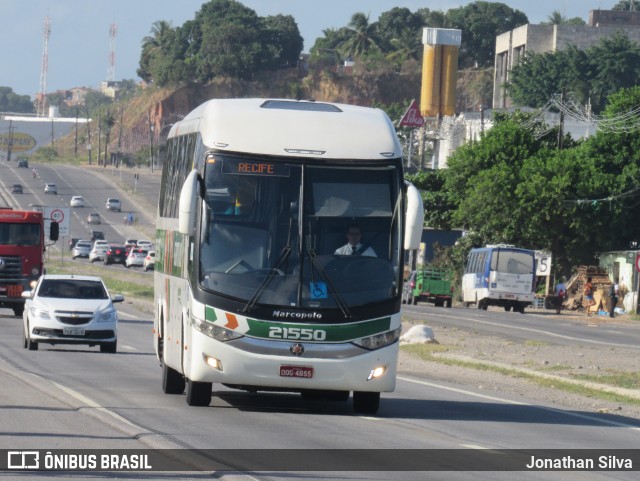 Empresa Gontijo de Transportes 21550 na cidade de Jaboatão dos Guararapes, Pernambuco, Brasil, por Jonathan Silva. ID da foto: 9115984.