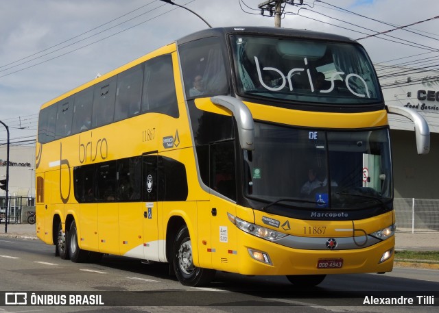 Brisa Ônibus 11867 na cidade de Juiz de Fora, Minas Gerais, Brasil, por Alexandre Tilli. Número da foto: #9116427.