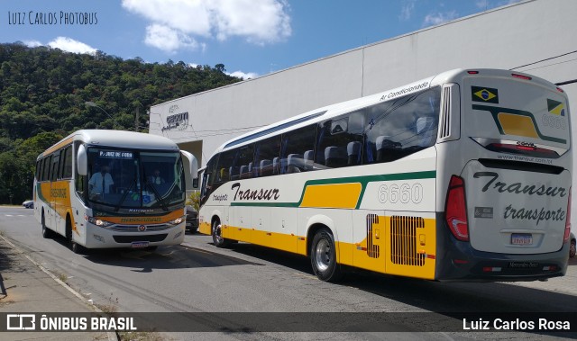 Transur - Transporte Rodoviário Mansur 6660 na cidade de Juiz de Fora, Minas Gerais, Brasil, por Luiz Carlos Rosa. Número da foto: #9121852.