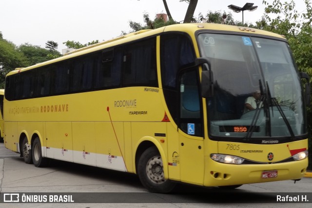 Viação Itapemirim 7805 na cidade de São Paulo, São Paulo, Brasil, por Rafael H.. Número da foto: #9120877.
