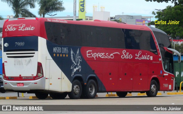 Expresso São Luiz 7900 na cidade de Goiânia, Goiás, Brasil, por Carlos Júnior. Número da foto: #9119275.