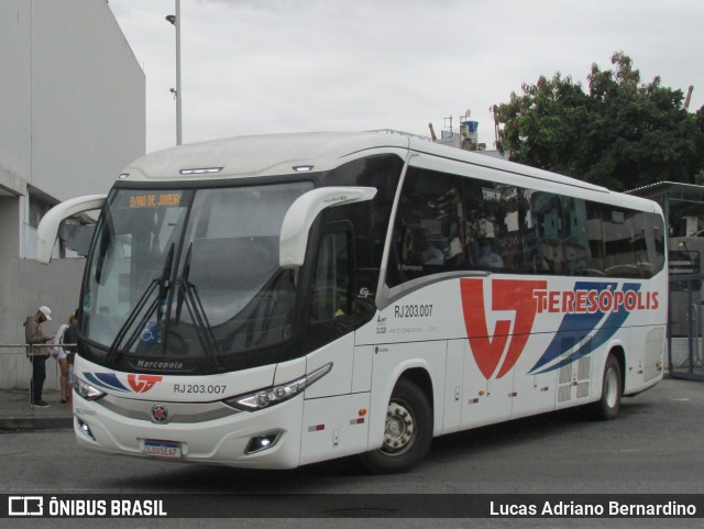 Viação Teresópolis RJ 203.007 na cidade de Rio de Janeiro, Rio de Janeiro, Brasil, por Lucas Adriano Bernardino. Número da foto: #9120404.