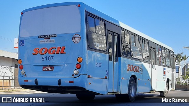 SOGIL - Sociedade de Ônibus Gigante Ltda. 5107 na cidade de Porto Alegre, Rio Grande do Sul, Brasil, por Max Ramos. ID da foto: 9121424.