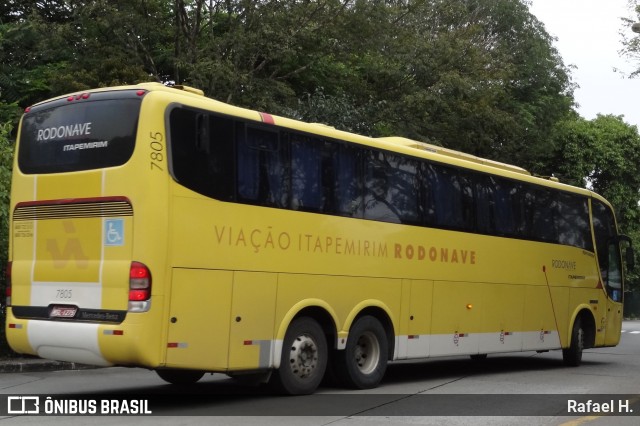 Viação Itapemirim 7805 na cidade de São Paulo, São Paulo, Brasil, por Rafael H.. Número da foto: #9120876.