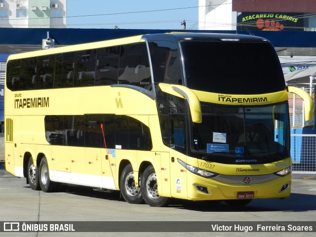 Viação Itapemirim 17037 na cidade de Goiânia, Goiás, Brasil, por Victor Hugo  Ferreira Soares. ID da foto: 9120033.