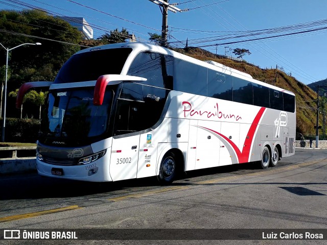 Paraibuna Transportes 35002 na cidade de Juiz de Fora, Minas Gerais, Brasil, por Luiz Carlos Rosa. ID da foto: 9121868.