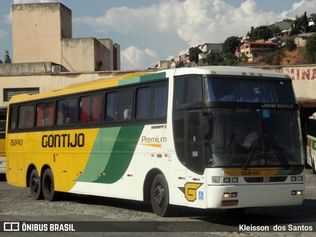 Empresa Gontijo de Transportes 15840 na cidade de Teófilo Otoni, Minas Gerais, Brasil, por Kleisson  dos Santos. ID da foto: 9121133.