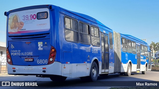 SOPAL - Sociedade de Ônibus Porto-Alegrense Ltda. 6806 na cidade de Porto Alegre, Rio Grande do Sul, Brasil, por Max Ramos. ID da foto: 9119368.