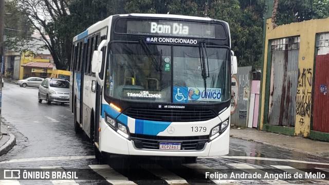 VUG - Viação Urbana Guarulhos 1379 na cidade de Guarulhos, São Paulo, Brasil, por Felipe Andrade Angelis de Mello. Número da foto: #9123077.