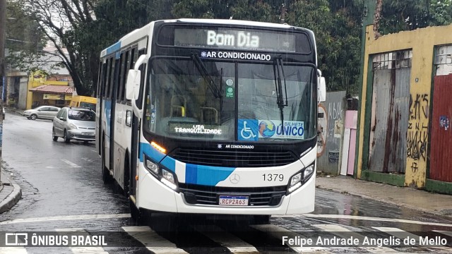 VUG - Viação Urbana Guarulhos 1379 na cidade de Guarulhos, São Paulo, Brasil, por Felipe Andrade Angelis de Mello. ID da foto: 9123077.