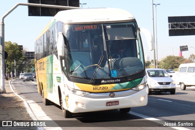 Empresa Gontijo de Transportes 18220 na cidade de São Paulo, São Paulo, Brasil, por Jessé Santos. ID da foto: 9122287.