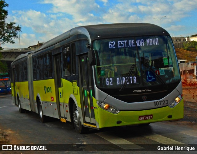 Milênio Transportes 10723 na cidade de Belo Horizonte, Minas Gerais, Brasil, por Gabriel Henrique. ID da foto: 9123747.