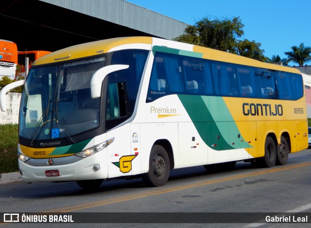 Empresa Gontijo de Transportes 18155 na cidade de São Paulo, São Paulo, Brasil, por Gabriel Leal. ID da foto: 9124302.