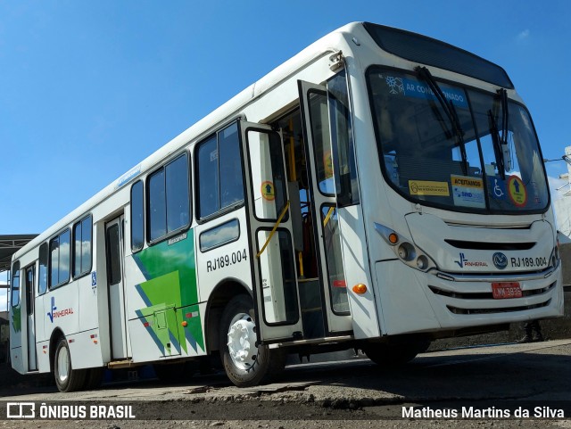 Viação Pinheiral RJ 189.004 na cidade de Pinheiral, Rio de Janeiro, Brasil, por Matheus Martins da Silva. Número da foto: #9123778.