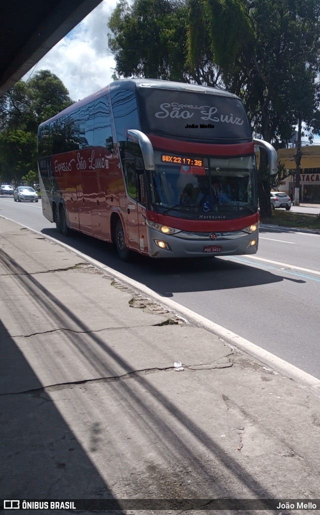 Expresso São Luiz 7900 na cidade de Maceió, Alagoas, Brasil, por João Mello. ID da foto: 9124600.