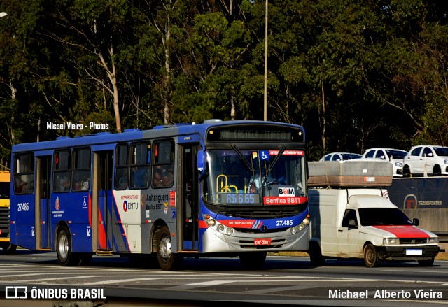 BBTT - Benfica Barueri Transporte e Turismo 27.485 na cidade de Barueri, São Paulo, Brasil, por Michael  Alberto Vieira. ID da foto: 9122334.