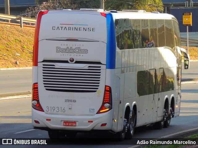 Auto Viação Catarinense 319316 na cidade de Contagem, Minas Gerais, Brasil, por Adão Raimundo Marcelino. ID da foto: 9124658.