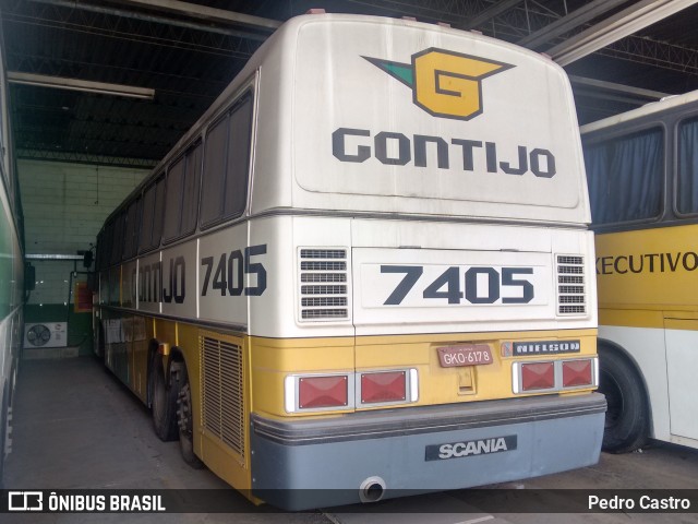 Empresa Gontijo de Transportes 7405 na cidade de Contagem, Minas Gerais, Brasil, por Pedro Castro. Número da foto: #9122375.