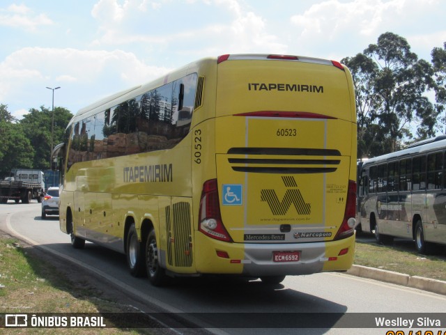Viação Itapemirim 60523 na cidade de Belo Horizonte, Minas Gerais, Brasil, por Weslley Silva. Número da foto: #9123377.