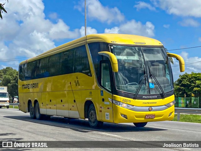 Viação Itapemirim 60079 na cidade de Recife, Pernambuco, Brasil, por Joalison Batista. Número da foto: #9122511.