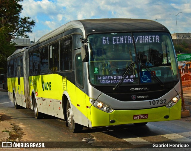 Milênio Transportes 10732 na cidade de Belo Horizonte, Minas Gerais, Brasil, por Gabriel Henrique. Número da foto: #9124225.