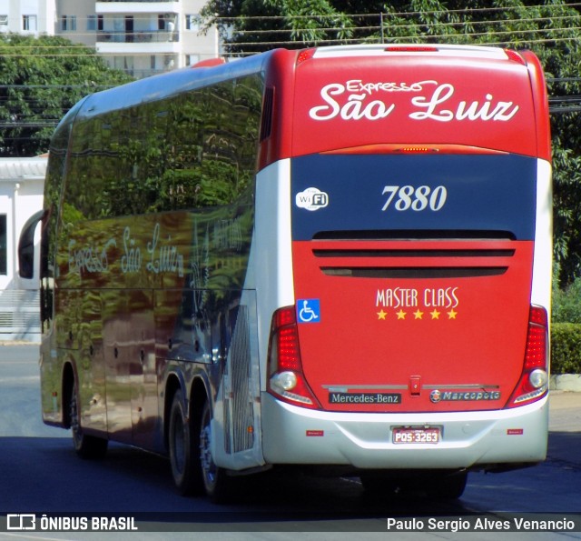 Expresso São Luiz 7880 na cidade de Cuiabá, Mato Grosso, Brasil, por Paulo Sergio Alves Venancio. ID da foto: 9124471.