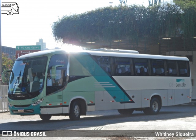 Santa Fé Transportes 108 na cidade de Belo Horizonte, Minas Gerais, Brasil, por Whitiney Siqueira. ID da foto: 9123015.