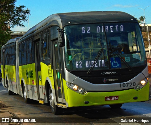 Milênio Transportes 10720 na cidade de Belo Horizonte, Minas Gerais, Brasil, por Gabriel Henrique. ID da foto: 9123784.