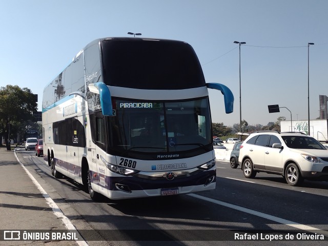 Viação Piracicabana 2680 na cidade de São Paulo, São Paulo, Brasil, por Rafael Lopes de Oliveira. Número da foto: #9123266.