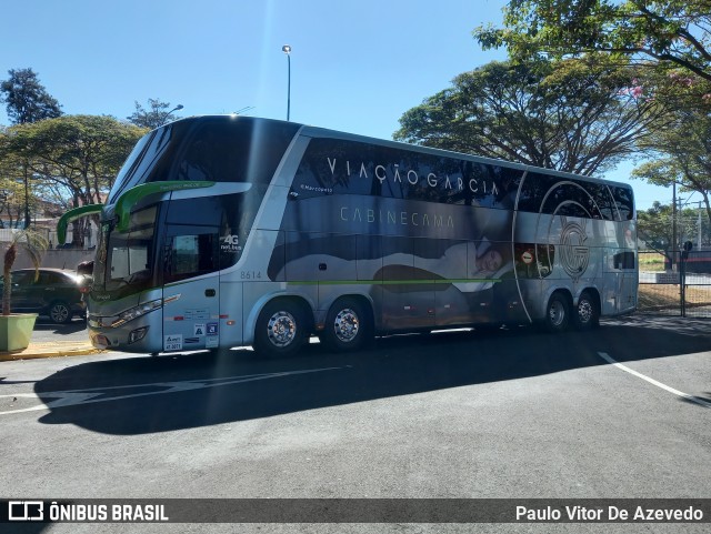 Viação Garcia 8614 na cidade de Franca, São Paulo, Brasil, por Paulo Vitor De Azevedo. ID da foto: 9122712.