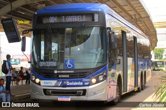 HP Transportes Coletivos 20801 na cidade de Goiânia, Goiás, Brasil, por Carlos Júnior. ID da foto: 9045845.