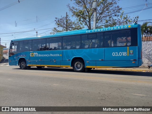 JTP Transportes - COM Bragança Paulista 03.018 na cidade de Bragança Paulista, São Paulo, Brasil, por Matheus Augusto Balthazar. Número da foto: #9044378.