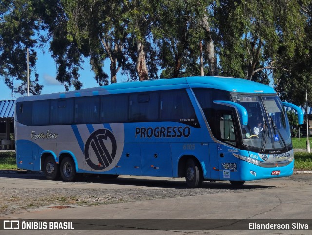 Auto Viação Progresso 6105 na cidade de Natal, Rio Grande do Norte, Brasil, por Elianderson Silva. Número da foto: #9045908.