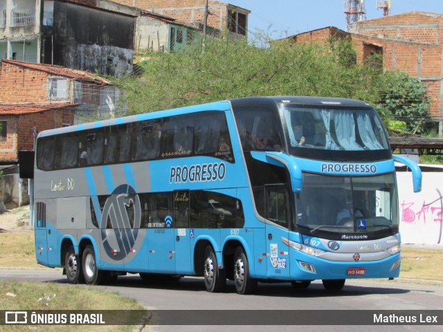 Auto Viação Progresso 6107 na cidade de Aracaju, Sergipe, Brasil, por Matheus Lex. ID da foto: 9044452.