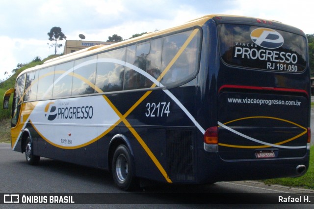 Viação Progresso 32174 na cidade de Barra do Piraí, Rio de Janeiro, Brasil, por Rafael H.. ID da foto: 9045828.