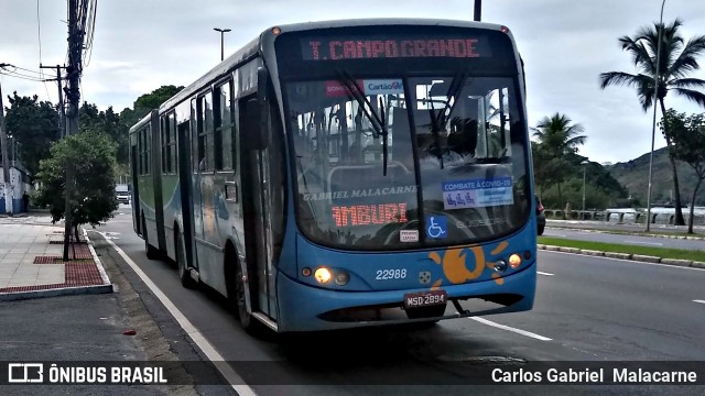 Nova Transporte 22988 na cidade de Vitória, Espírito Santo, Brasil, por Carlos Gabriel  Malacarne. ID da foto: 9125231.