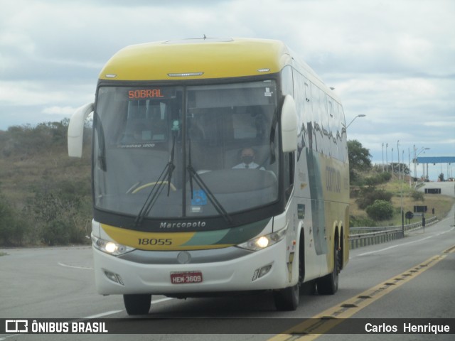 Empresa Gontijo de Transportes 18055 na cidade de Brejões, Bahia, Brasil, por Carlos  Henrique. ID da foto: 9125326.