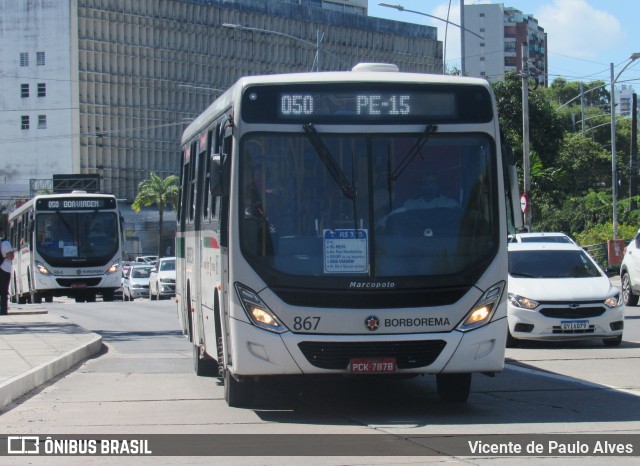 Borborema Imperial Transportes 867 na cidade de Recife, Pernambuco, Brasil, por Vicente de Paulo Alves. ID da foto: 9126983.