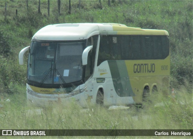 Empresa Gontijo de Transportes 19010 na cidade de Jaguaquara, Bahia, Brasil, por Carlos  Henrique. ID da foto: 9125314.