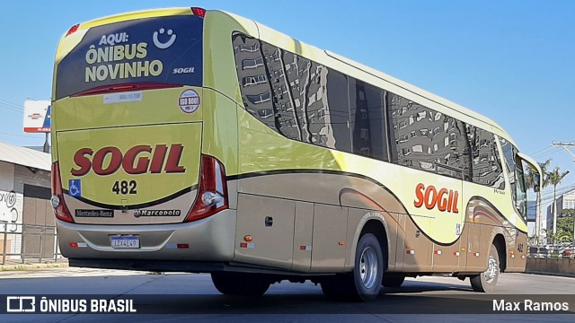 SOGIL - Sociedade de Ônibus Gigante Ltda. 482 na cidade de Porto Alegre, Rio Grande do Sul, Brasil, por Max Ramos. Número da foto: #9125879.