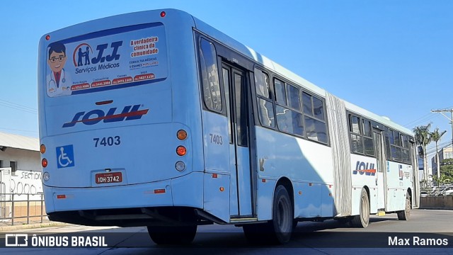 SOUL - Sociedade de Ônibus União Ltda. 7403 na cidade de Porto Alegre, Rio Grande do Sul, Brasil, por Max Ramos. Número da foto: #9128736.