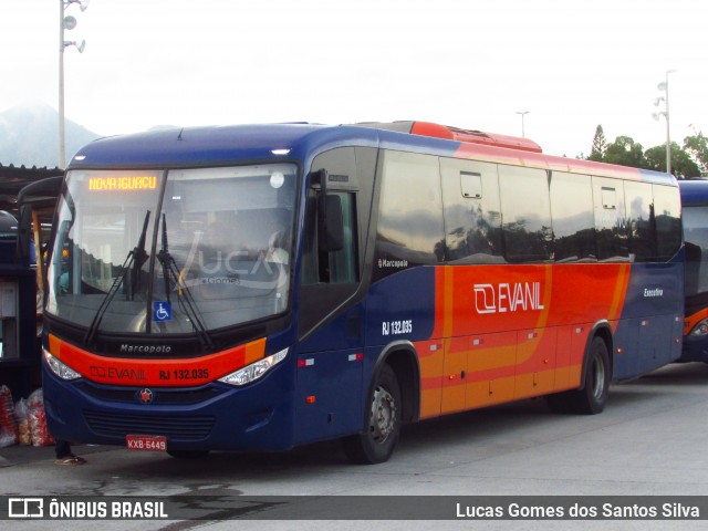 Evanil Transportes e Turismo RJ 132.035 na cidade de Rio de Janeiro, Rio de Janeiro, Brasil, por Lucas Gomes dos Santos Silva. Número da foto: #9128566.