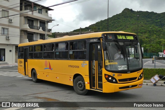 Viação Praiana 2204 na cidade de Balneário Camboriú, Santa Catarina, Brasil, por Francisco Ivano. Número da foto: #9128558.
