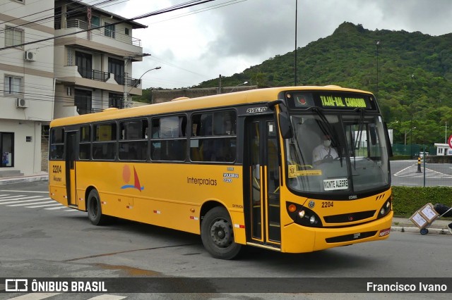 Viação Praiana 2204 na cidade de Balneário Camboriú, Santa Catarina, Brasil, por Francisco Ivano. ID da foto: 9128558.