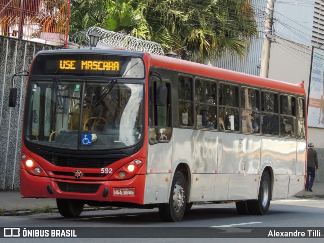 TUSMIL - Transporte Urbano São Miguel 592 na cidade de Juiz de Fora, Minas Gerais, Brasil, por Alexandre Tilli. Número da foto: #9129071.